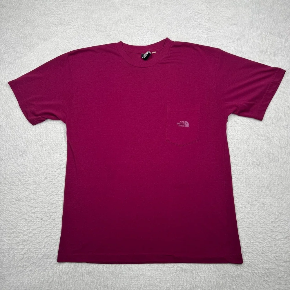 Vintage 90s‎ The North Face T-Shirt Chest Pocket Embroidered Logo Men's Size L